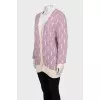 Purple knitted cardigan