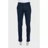 Men's dark blue slim fit jeans