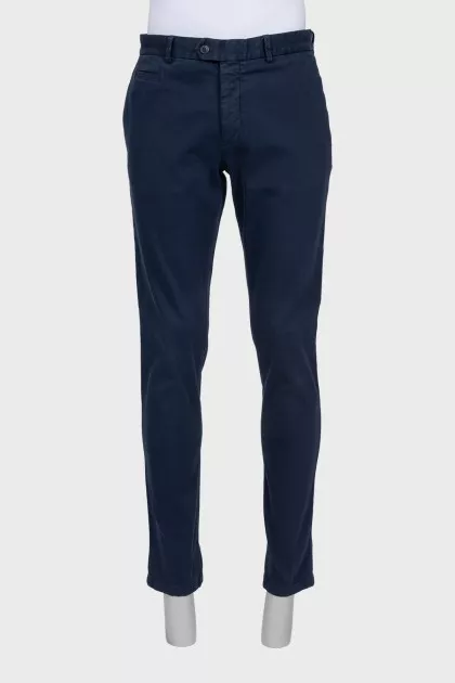 Men's dark blue slim fit jeans