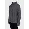 Gray turtleneck sweater