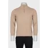 Men's jumper with a zipper