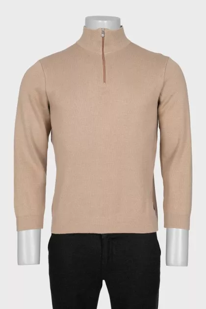Men's jumper with a zipper