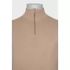 Men's jumper with a zipper