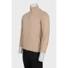 Men's jumper with a zipper