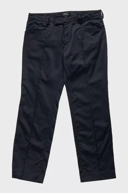 Men's cropped trousers with pockets