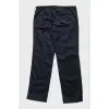 Men's cropped trousers with pockets