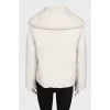 Short straight cut down jacket