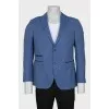 Men's light blue jacket with a small print