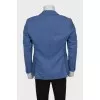 Men's light blue jacket with a small print