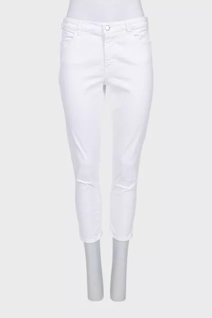 Белые джинсы skinny fit