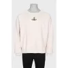 Men's sweatshirt with embroidered logo