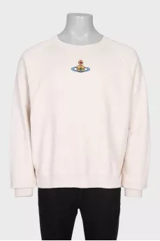 Men's sweatshirt with embroidered logo