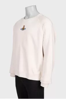Men's sweatshirt with embroidered logo