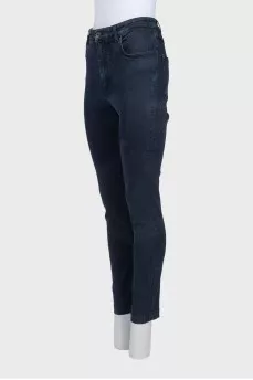 High-waisted slim fit jeans