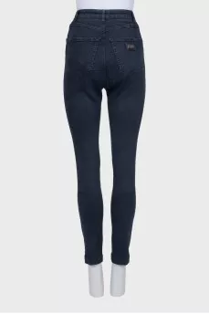 High-waisted slim fit jeans