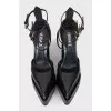 Black leather shoes Aevitas Pointy