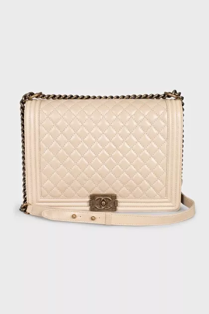 Quilted leather Boy bag