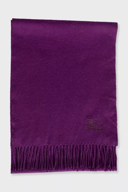 Purple cashmere scarf