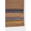 Cashmere scarf with a pattern and tag