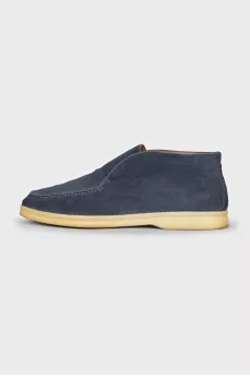 Open Walk Blue Suede Loafers