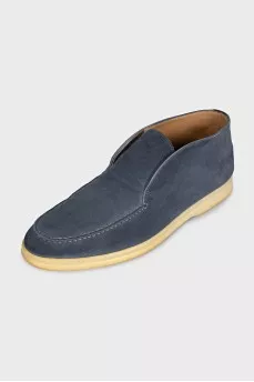 Open Walk Blue Suede Loafers