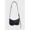 Asymmetrical leather bag