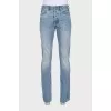 Men's light blue straight fit jeans