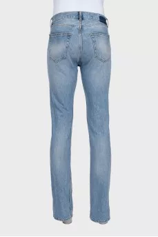 Men's light blue straight fit jeans