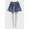 Full denim mini skirt with tag