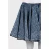 Full denim mini skirt with tag