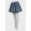 Full denim mini skirt with tag