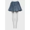 Full denim mini skirt with tag