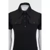 Straight T-shirt with patch pockets