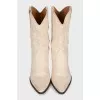 Leather Cossack boots decorated with embroidery