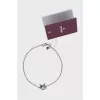 Silver bracelet with citrine