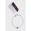 Silver bracelet with citrine