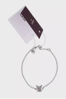 Silver bracelet with citrine