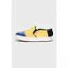 Printed textile slip-ons