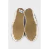 Printed textile slip-ons