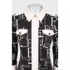Fitted dress in signature print
