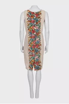 Fitted dress with floral print