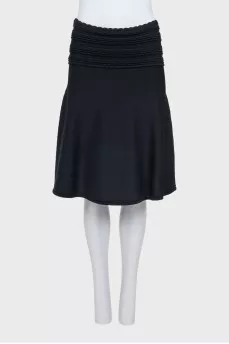Skirt with lace belt
