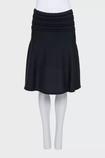 Skirt with lace belt