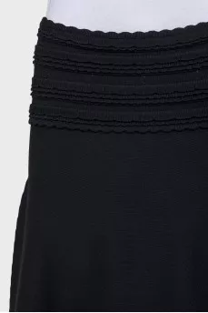 Skirt with lace belt