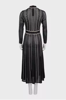 Lace dress with long sleeves