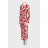 Облягаюча сукня у великий принт