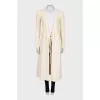 Long sleeve wrap midi dress