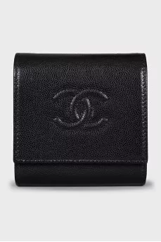 Square wallet with logo