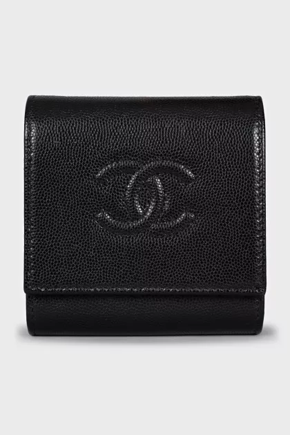 Square wallet with logo