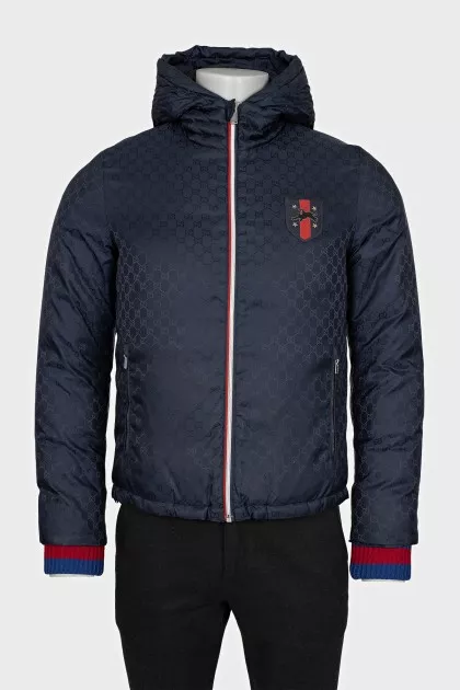 Men's jacket with a signature monogram